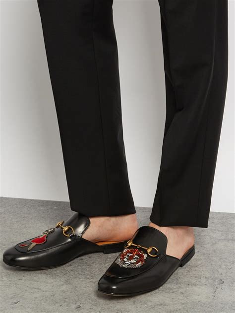 backless loafers mens gucci